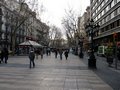 The Rambla de Catalunya, a major (shopping) street in Barcelona