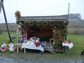 Christmas cottage at the Christmas market of Stiklestad