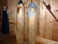 Statues in the viking long house