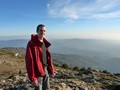 Laurens in the mountains of Montseny
