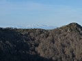 The snowy Pyrenees at a distance