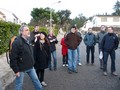 The excursion group with a guide