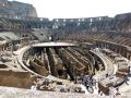 Underground passageways in the arena of the colosseum